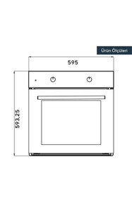 Resim KUMTEL Inox Ankastre Fırın 