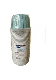 Resim Dolphin Muffin Kağıt Karton Pastel Mavi Cupcake Kek Kalıbı Kapsülü Kabı - 50 Adetlik 10 Paket Renkli 