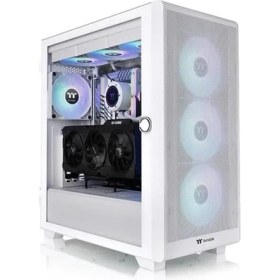 Resim Thermaltake 750W 80+ Bronze S250 Tg CA-3Y6-75M6WE-00 4-Fanlı Gamıng E-Atx Pc Kasası Beyaz 