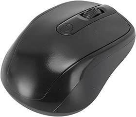 Resim ASHATA Kablosuz Fare, Profesyonel Ergonomik Yüksek Hassasiyetli Optik Bilgisayar Faresi, Alıcı Ile Dizüstü PC Dizüstü Bilgisayar Için 2.4G İnce Taşınabilir Fare (BLACK) 