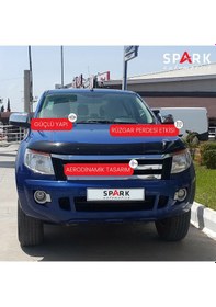Resim Ford Ranger 2011- 2015 Yıl Aralığı Uyumlu Kaput Rüzgarlığı 3mm Siyah 