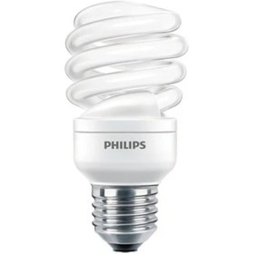 Resim Philips Eco Twister 15W=75W Sarı Işık E27 Kalın Duylu Dar İnce Uzun Model 2700k 