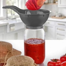 Resim Kavanoz Hunisi - Konserve Reçel Hunisi Geniş Ağızlı - Saplı 