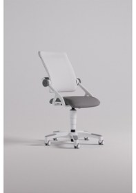 Resim Creo Mobili Yükseklik Ve Sırt Ayarlı Sirius Çalışma Sandalyesi Ofis Ve Bilgisayar Koltuğu Beyaz/gri Gri 