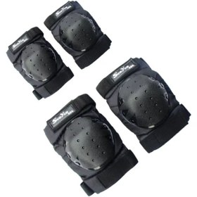 Resim ebakbak Motosiklet Dizlik Dirseklik Set Bantla Sıkma Özellikli Motor Dizlik Dirseklik Takımı 