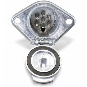 Resim Römork Soketi - S Tip Metal - 7 Pin 