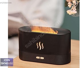 Resim Alev Işıklı Aromaterapi Hava Nemlendirici Geniş Oval 
