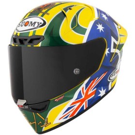 Resim Suomy S1-Xr Gp Kask 2005 Troy Bayliss Edıtıon Sarı Mavi Yeşil Renkli Yüksek Performans 