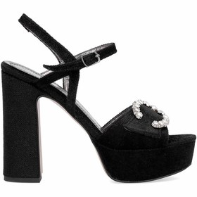 Resim Ayakkabı Fuarı Elit PM08 K2051-1T Kadın Platform Ayakkabı Siyah 