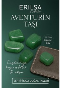 Resim Sertifikalı Doğal Aventurin Taşı Kütle 10-15 Mm Huzur, Şans Ve 
