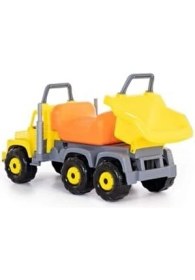 Resim Polesie Kamyon Koltuklu 1+ Yaş İçin 100 kg Taşıma Kapasiteli Sarı Oyuncak Araba 