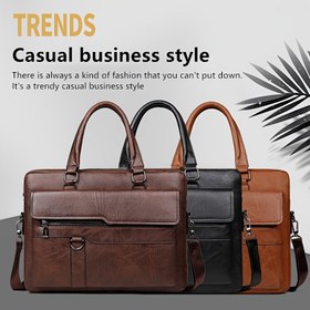 Resim Erkek Profesyonel Laptop Çantası - Büyük Kapasiteli İş Çantası, Ayarlanabilir Askı, Çoklu Bölümler ve Fermuarlı Cep - Çalışma, Seyahat, Toplantılar için Dayanıklı Sentetik Suni Deri - Siyah, Kahverengi, Tan Renkleri Mevcut - Resmi ve Rahat Kullanım, Laptop Taşıma Çantası, İş Gereksinimleri, Şık Tasarım, Sağlam Yapı, Ofis Çalışanları, Modern Çanta, Yüksek Kaliteli Malzeme, İşletme Erkekleri, İcra Kurulu Çantası Erkekler İçin, Beyefendi Portföyü, Erkekler İçin Çanta, Erkekler İçin Belge Çantası 