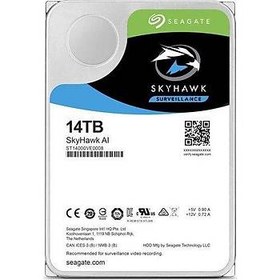 Resim Seagate Skyhawk 3.5 14TB ST14000VE0008 Sata 3.0 256MB 210MB/S RV Sensör 7200RPM HDD & Harddisk 