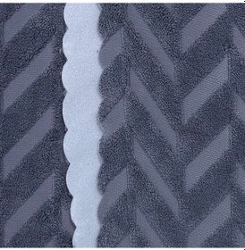 Resim Kaymaz Tabanlı Well Soft Koltuk & Çekyat Örtüsü 170 215 Cm Zigzag Desen Antrasit Antrasit 