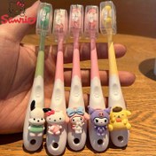 Resim Sanrio Cute Toothbrush Toothbrush Cartoon Cinnamon Dog Soft Brush 