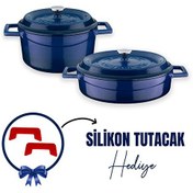 Resim Lava Döküm 2X Trendy Serisi 5 Parça Mavi Tencere Seti LV S ET K43 B 