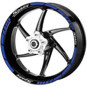 Resim Deeb Honda Spacy Jant Şeridi Mavi Beyaz Model X N11.56543 