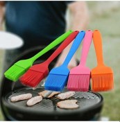 Resim Pazly Jiaju Büyük Silikon Fırça Süt Yağı Süpürme Barbekü Kek Pişirme Aracı Kırmızı 26x4.5 Cm Kırmızı 