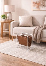 Resim TodekHome Terra Dekoratif Metal Dergilik Gazetelik - Deri Detaylı Modern Ofis Salon Düzenleyici 