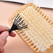 Resim Çoklu Paket T-Taraklı Banyo Temizleme Aracı Hava Yastıklı Yastık - Plastik Kıvırcık Saç Tarak Temizleyici, Kolay Bakım için Pençe Kanca, Elektrik Gerektirmez 