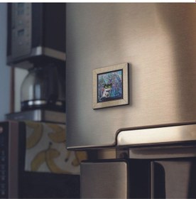 Resim İstanbul Kedisi Baskılı Mdf Magnet 7x7 243 