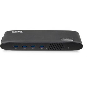 Resim Plugable USB 3.0 Çift 4K Ekran 11'i 1 Arada Yerleştirme İstasyonu 