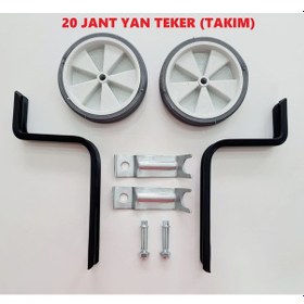 Resim Trend Bisiklet 20 Jant Yan Denge Tekeri Siyah - Beyaz 