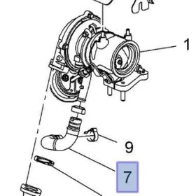 Resim Opel Meriva B A13DTC Motor Turbo Yağlama Borusu Ibraş Marka 