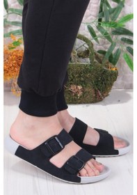 Resim Benetton 1416 Comfort Taban Deniz Plaj Havuz Erkek Terlik Siyah 