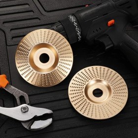 Resim Liscop Adet Taşlama Çarkı 5/8 Inç Delikli Ahşap Oyma Diskleri, Ahşap Kırpma Için Düz ve Eğimli Taşlama Diskleri Dahil (Yurt Dışından) 