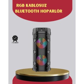 Resim Çift Sürücülü Taşınabilir Kablosuz Hoparlör 
