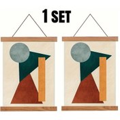 Resim Gaojunshop01 Tikak 50 Cm Ahşap Manyetik Poster Pano Ve Tablo Asma Klips Seti 