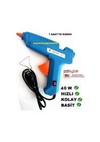 Resim Silikon Tabancası 40 W Anahtarlı Sıcak Silikon Hızlı 