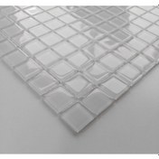 Resim Beyaz Kristal Cam Mozaik 