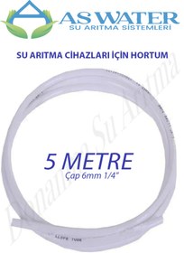 Resim As Water Su Arıtma Cihazı Hortumu ( 1/4") 6 mm Beyaz 