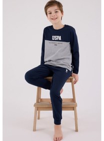 Resim U.S. Polo Assn. U.s. Polo Assn Erkek Çocuk Lacivert Pijama Takımı 5274-48768 Lacivert 