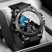 Resim 1pc Erkekler Dijital Spor Kronograf Saat - Kuvars Hareket, Floresan Ekran, Alarm Saati, Kronometre, Tarih Fonksiyonu, Su Geçirmez, Pille Çalışır, Alaşım Kasa, Kauçuk Kayış - Outdoor Aktiviteler için Mükemmel, Noel ve Şükran Günü Hediyesi 