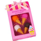 Resim Suntek 4 Adet Karikatür Mini Silgi Ofis Malzemeleri Için Pembe " 