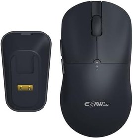 Resim Claw's Rajin Blaze Çift Modlu Kablosuz 12000 Dpi Rgb Şarj Standlı & Makro Yazılımlı Kablosuz Gaming Mouse - Siyah (2.4 Ghz Kablosuz + Bluetooth) 