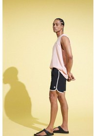 Resim Defacto Defactofit Regular Fit Esnek Dokulu Kısa Boy Deniz Şortu D9631ax25hsbk81 Siyah 