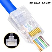 Resim Powermaster EZ RJ45 Cat5-Cat6 Açık Uçlu Soket 8P8C 50Adet 