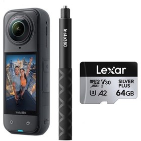Resim Insta360 İnsta360 X5 + Görünmez Çubuk + 64Gb Kartlı Kit (2 Yıl Türkiye Distribütör Garantili) 