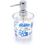 Resim Sıa Sıvı Sabunluk Deniz Desen 8x8x16cm 350ml 