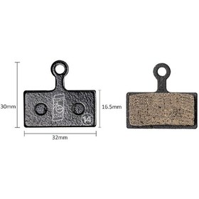 Resim Shimano G02s Uyumlu Bisiklet Ve Scooter Disk Fren Balatası 