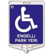 Resim Hayat Trafik Engelli Park Yeri Dikdörtgen Levha Çift Taraflı Baskı 