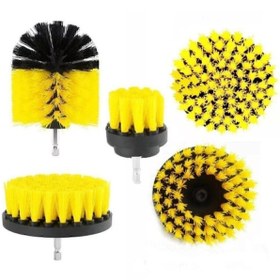 Resim Tam12 3'lü Matkap Ucu Temizlik Fırça Seti Banyo Mutfak Jant Fayans Temizleme 