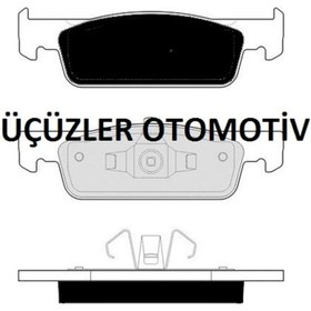 Resim Clio4 Dacia Sandero Ön Fren Balatası 410602581R 410605612R 