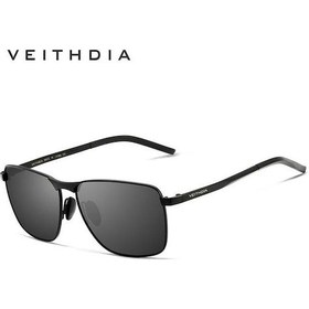Resim Siyah Veıthdıa Erkek Vintage Kare Güneş Gözlüğü Polarize Uv400 Lens Gözlük Erkek Güneş Gözlüğü Erkekler Için 