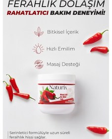 Resim Naturix Selülit Önleyici Vücut Sıkılaştırıcı Kırmızı Biber Balsamı Masaj Jeli 4 x 500 ML 
