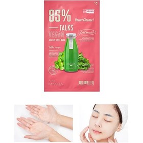 Resim Missha Talks Vegan Squeeze Sheet Mask Vegan Yaprak Maske - Power Cleanser 